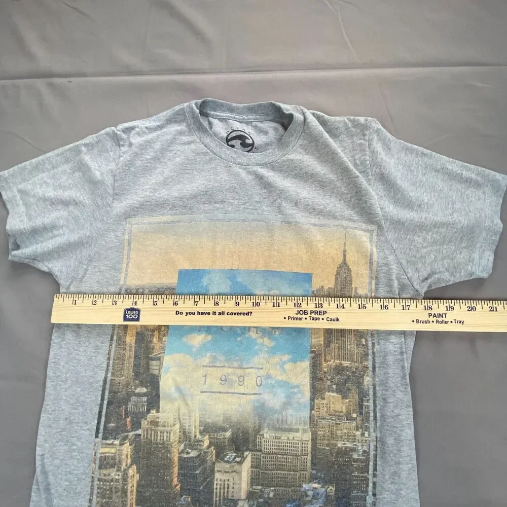 Abercrombie & Fitch Mens XS Gray Graphic Tee New York 1990 City Short Sleeve